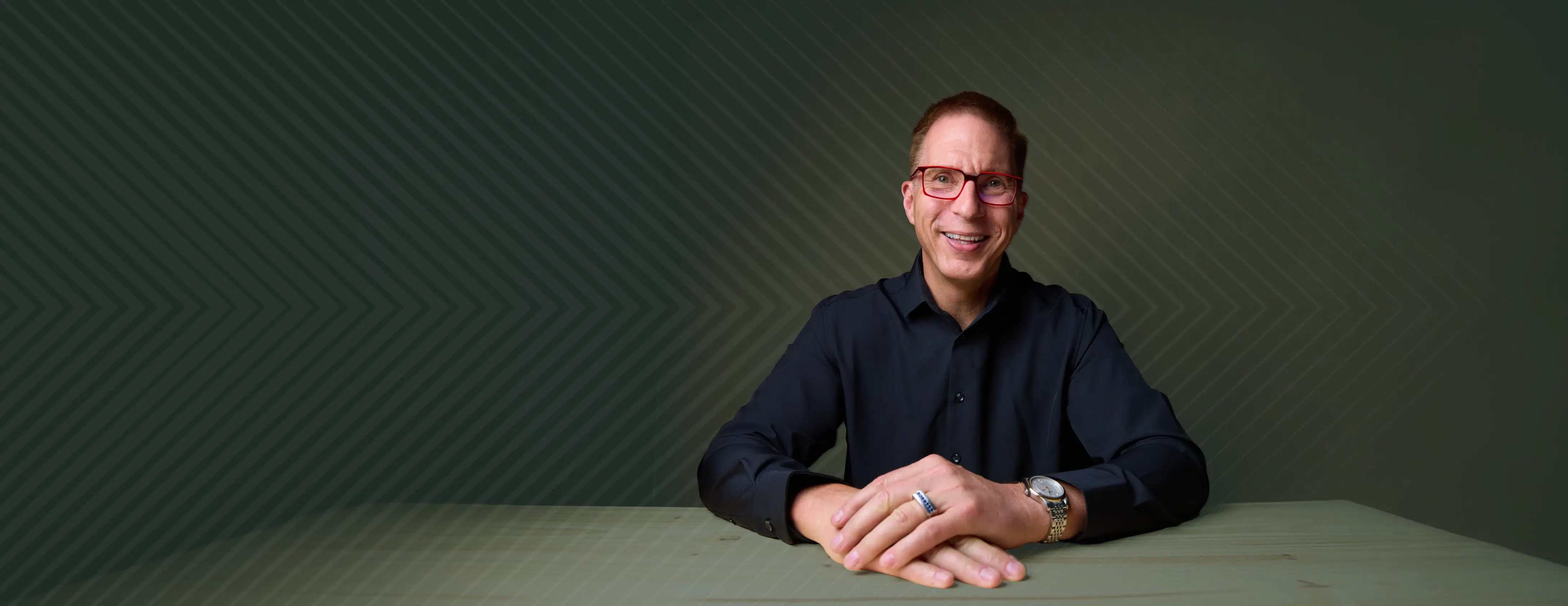 James Jordan at table